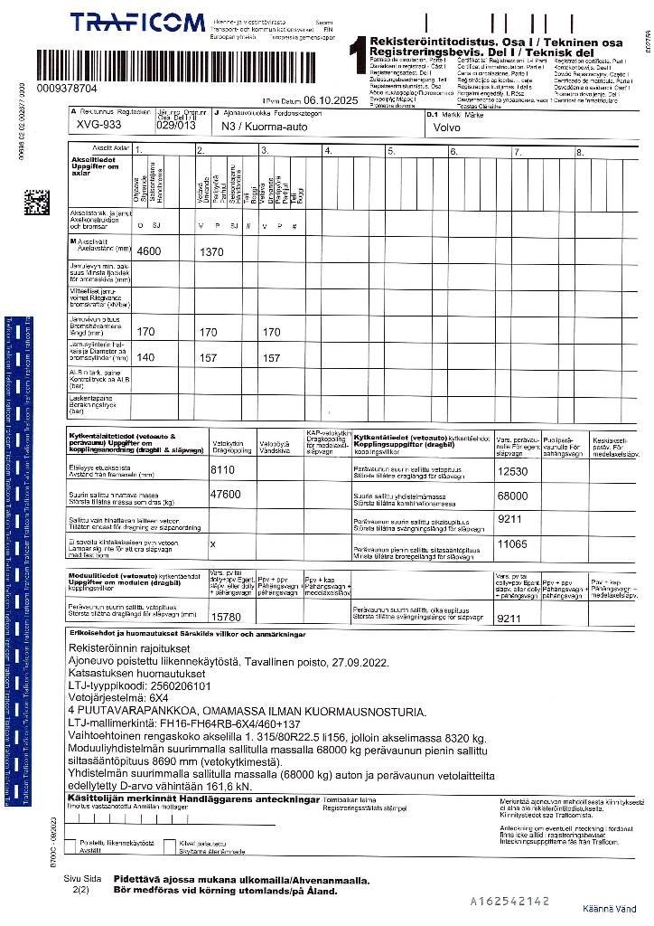 Volvo FH 16 Camion grumier