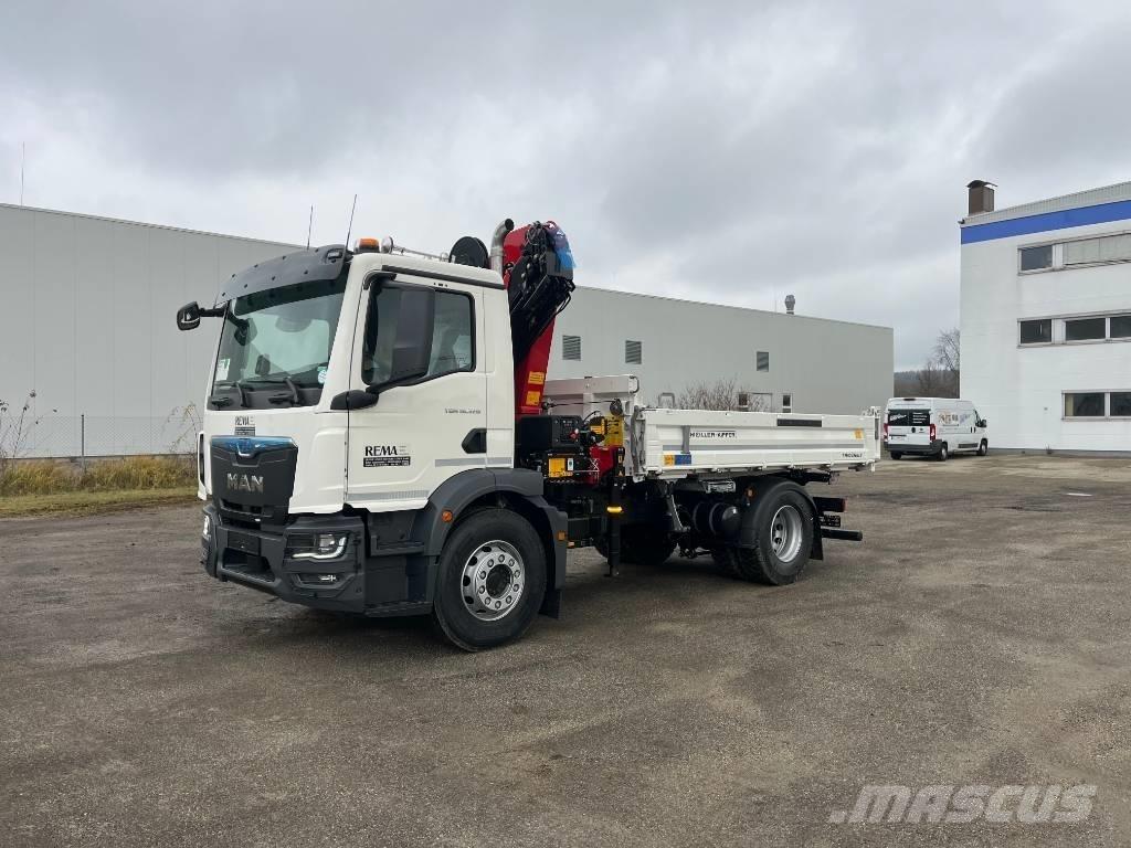 HMF 1620K4-RCS | 2024 Camion plateau ridelle avec grue