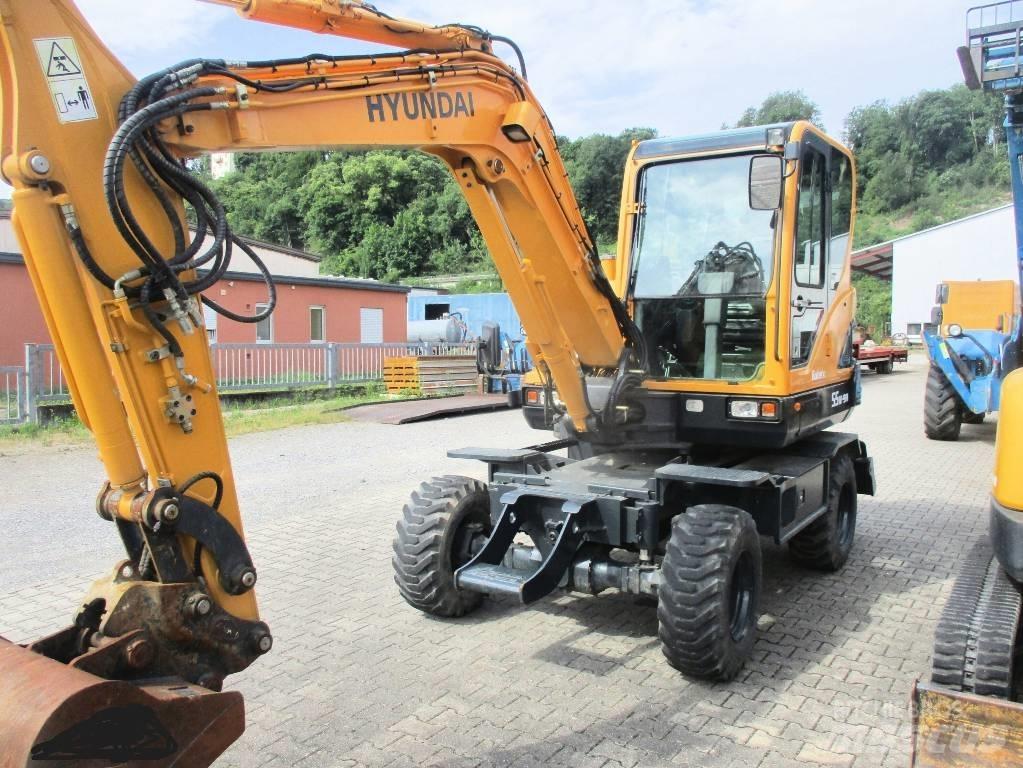 Hyundai Robex 55W-9 Pelle sur pneus