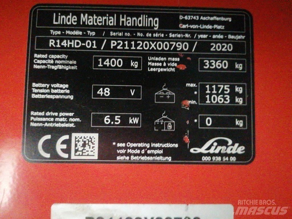 Linde R14HD-01 Chariot à mât rétractable