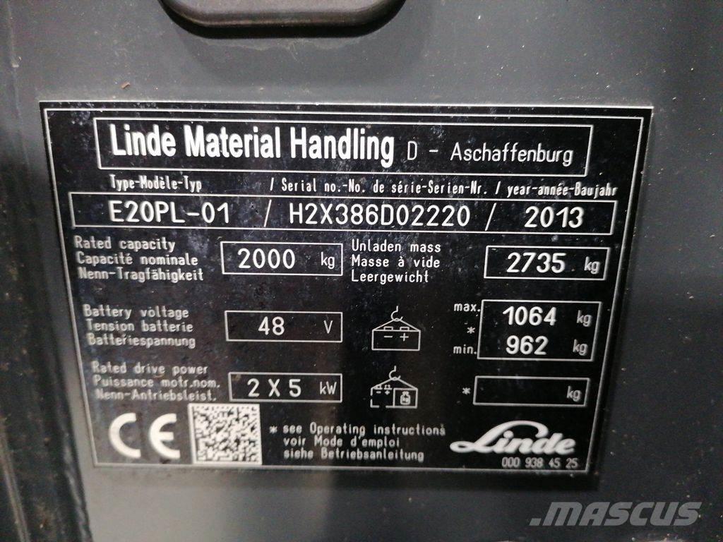 Linde E20PL-01 Chariots élévateurs électriques