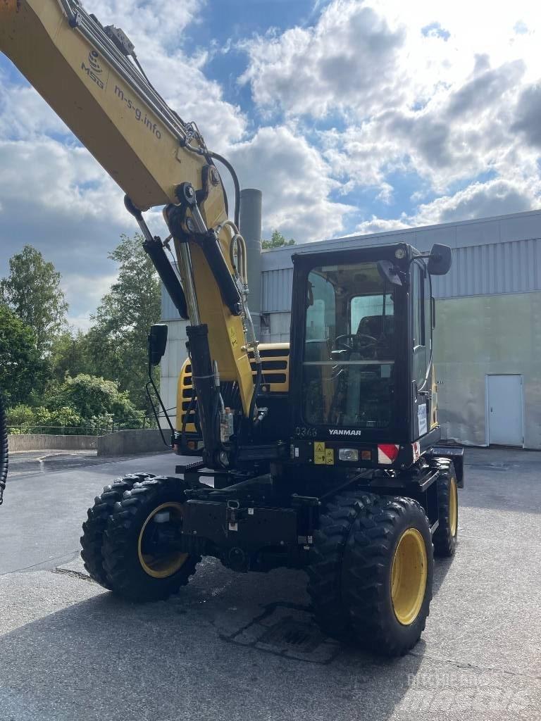 Yanmar B 95 W Pelle sur pneus