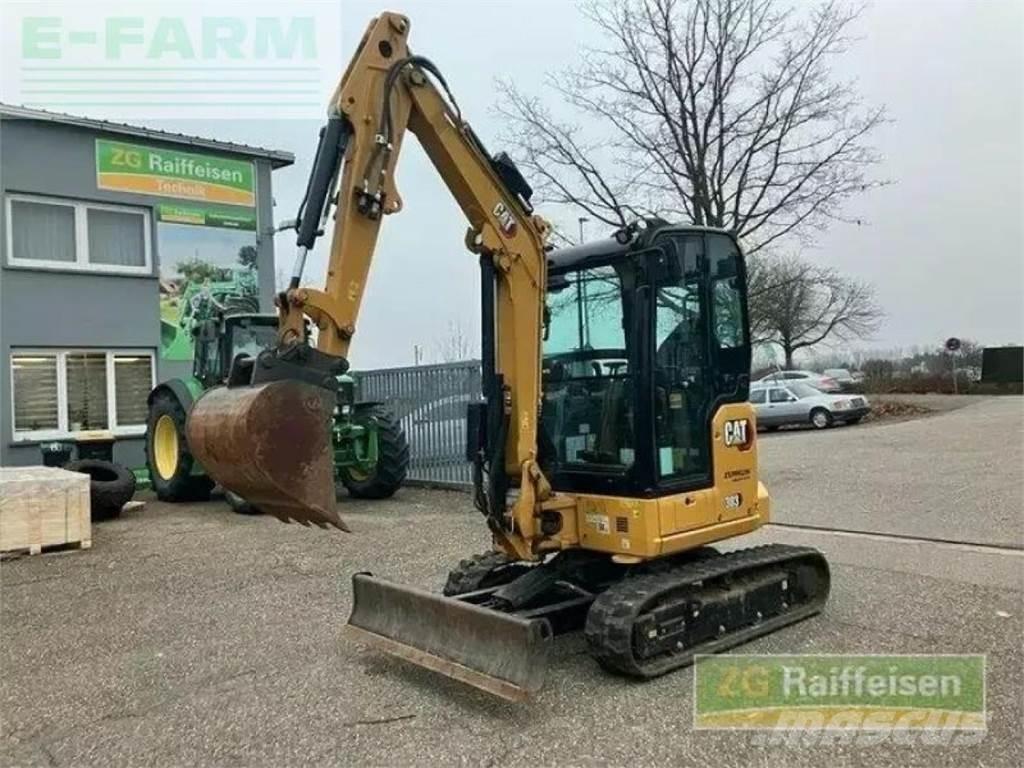 CAT 303 minibagger Pelle sur pneus