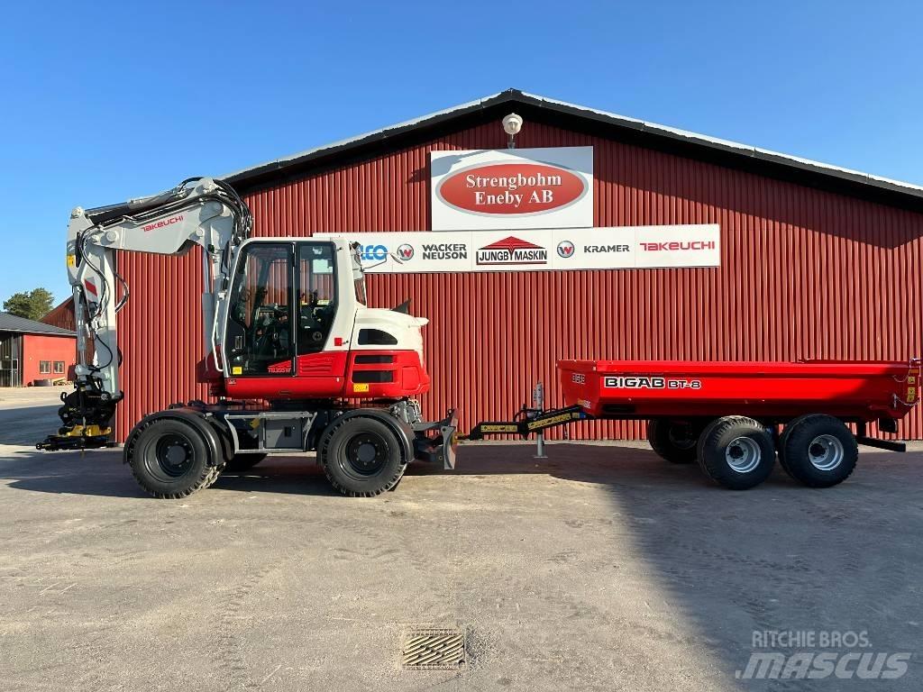 Takeuchi TB 395 W Pelle sur pneus
