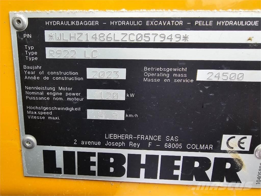 Liebherr R922 Pelle sur chenilles