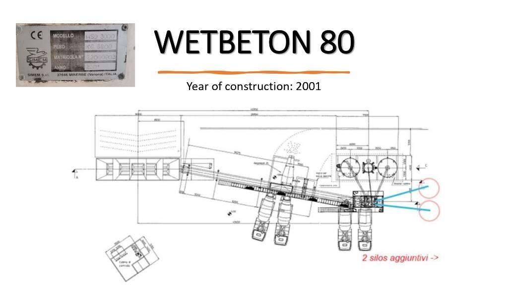  SIMEM WETBETON 80 Centrale à béton