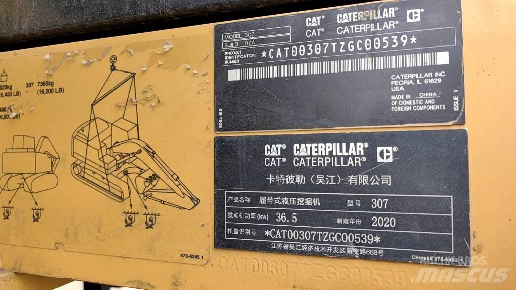 CAT 2020 CAT 307 Mini pelle < 7t