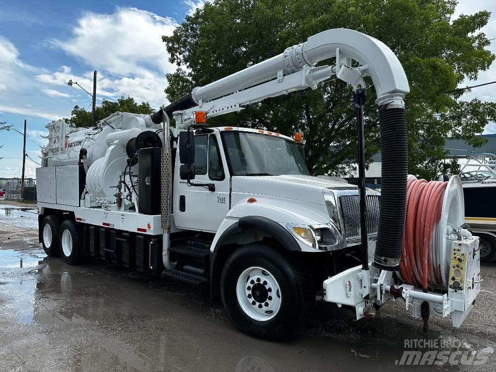 International 7400 Camion aspirateur, Hydrocureur
