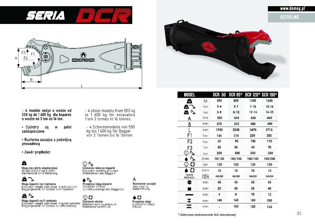  DEMOQ DCR120 Cisaille