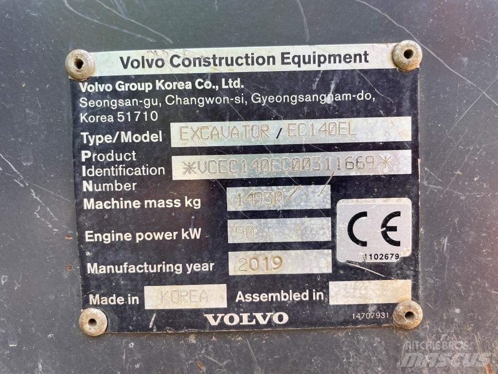 Volvo EC 140 EL Pelle sur chenilles