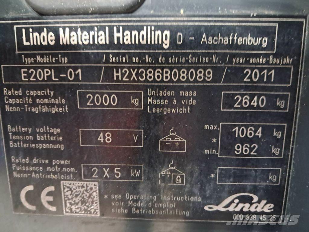 Linde E20PL-01 Chariots élévateurs électriques