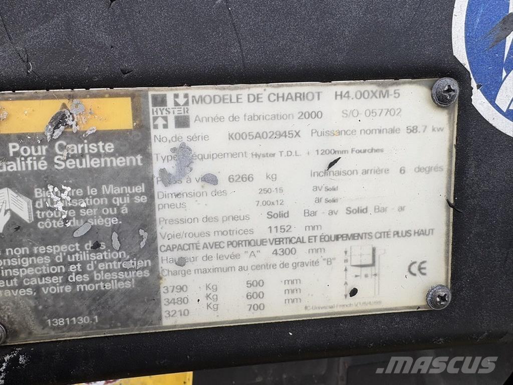 Hyster 4.00 xm-6 Chariots diesel