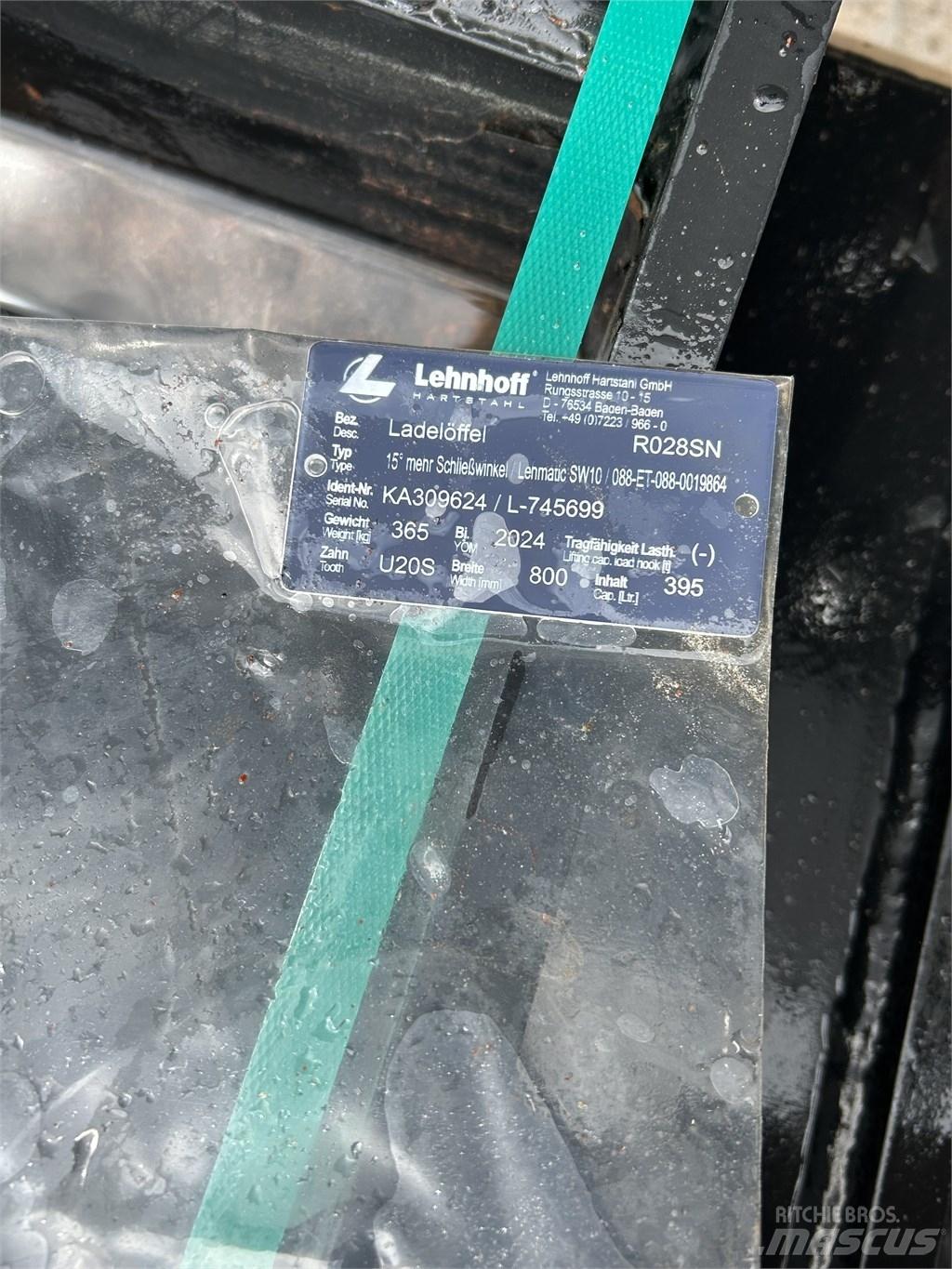 Lehnhoff CTL12 Pelle rétro arrière