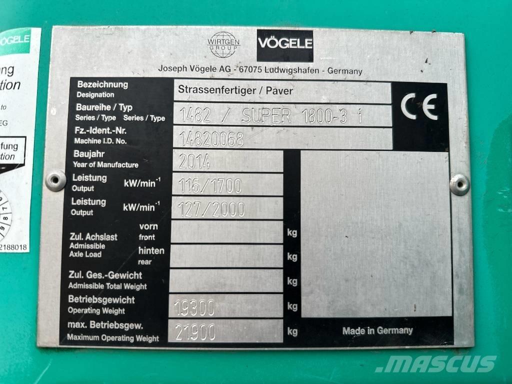 Vögele Super 1800-3i Finisseur
