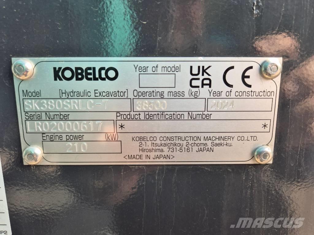 Kobelco SK380SRLC Pelle sur chenilles