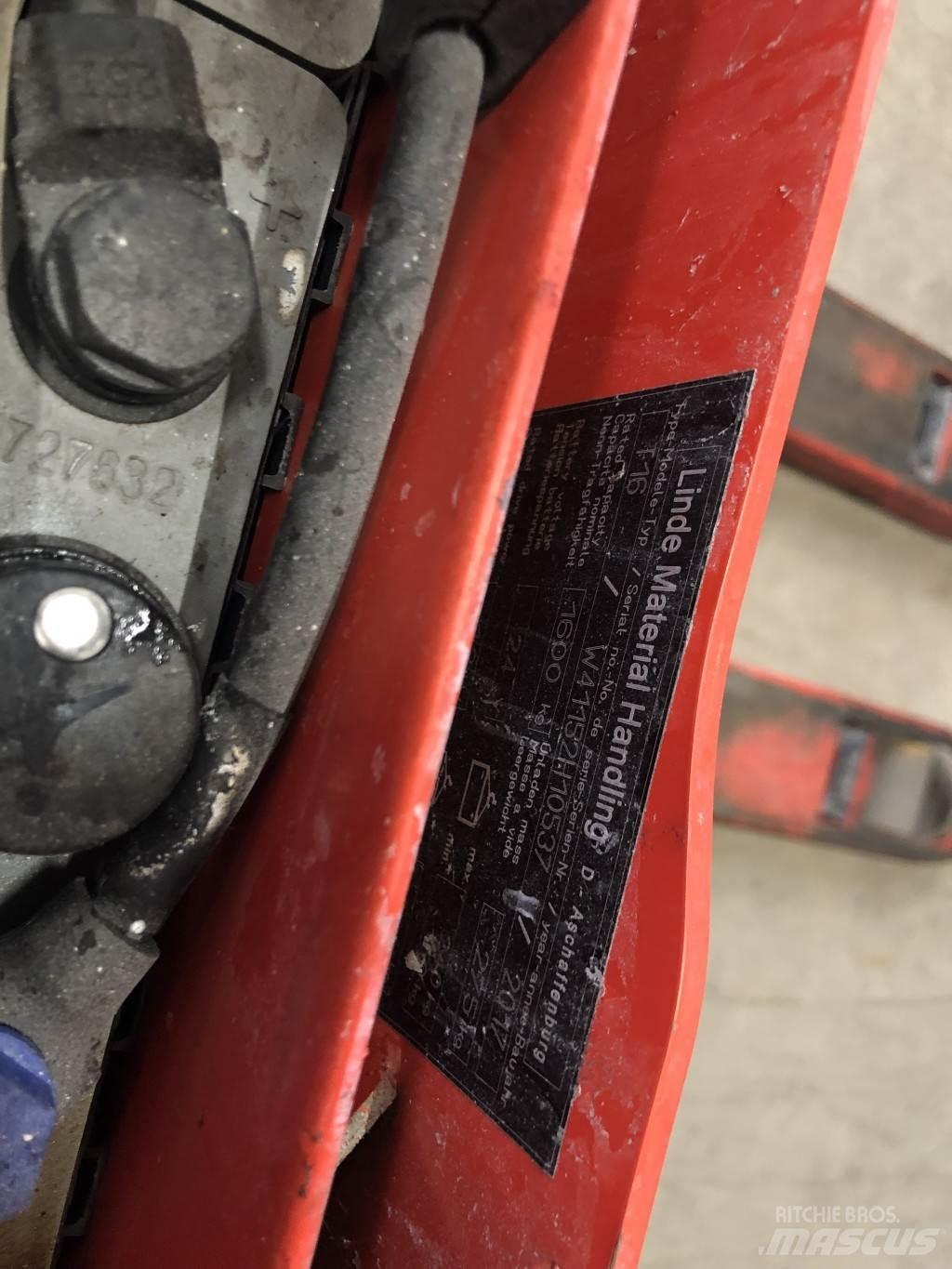 Linde T16 Transpalette accompagnant