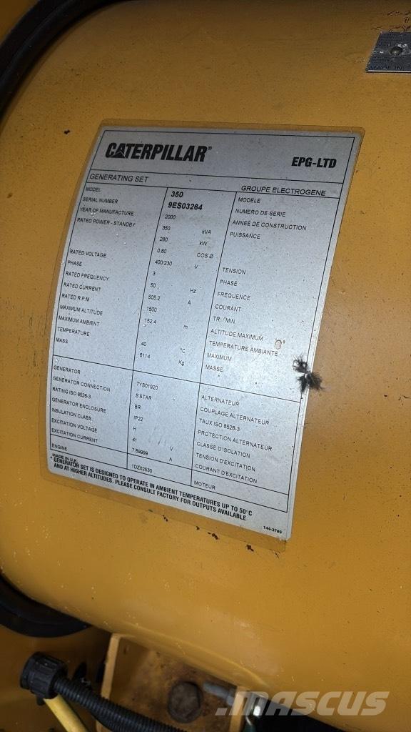 CAT 350 KVA Générateurs diesel