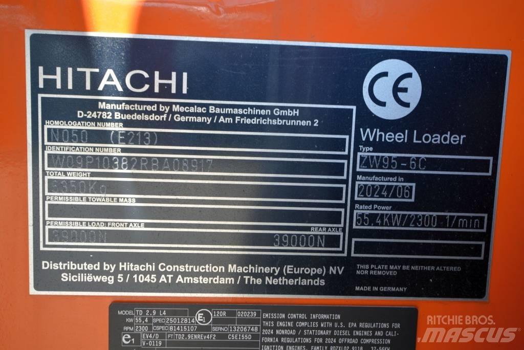 Hitachi ZW 95-6 C Chargeuse sur pneus