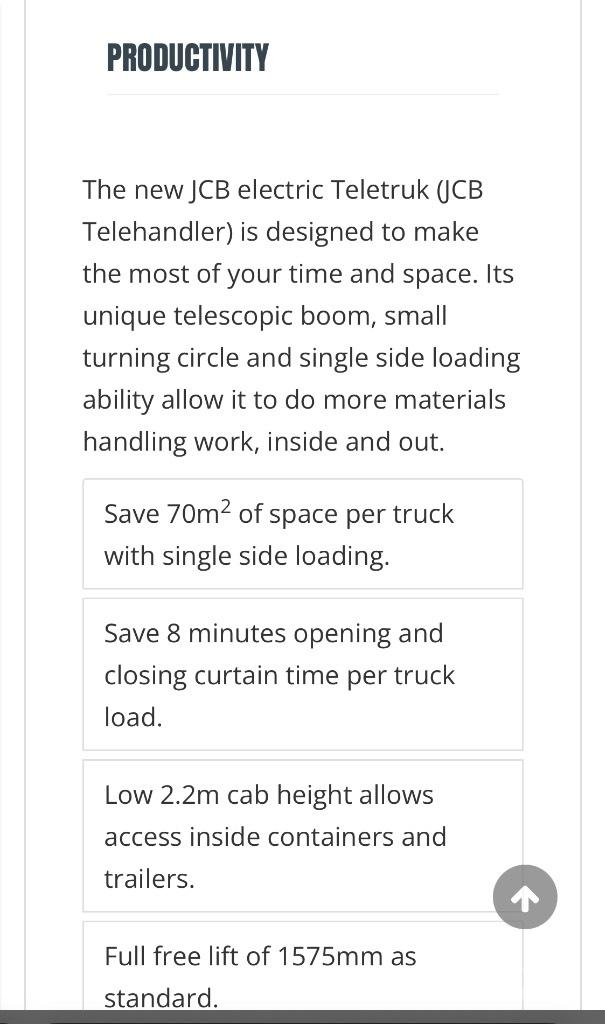 JCB 30-19 E Chariots élévateurs électriques