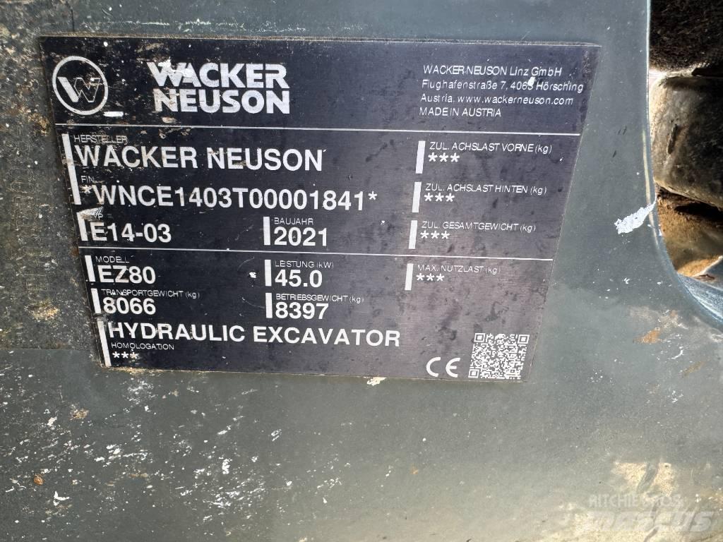 Wacker Neuson EZ80 Pelle sur chenilles