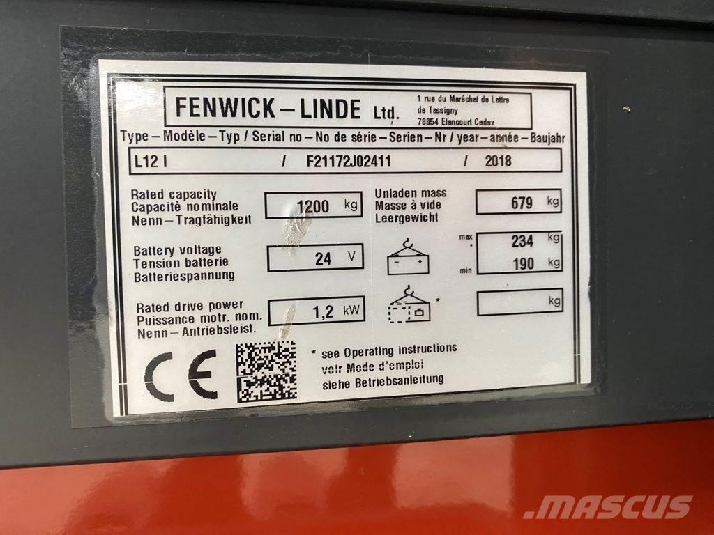 Linde L12 I Gerbeur accompagnant