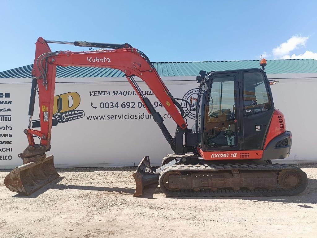 Kubota KX080-4a Pelle forestière