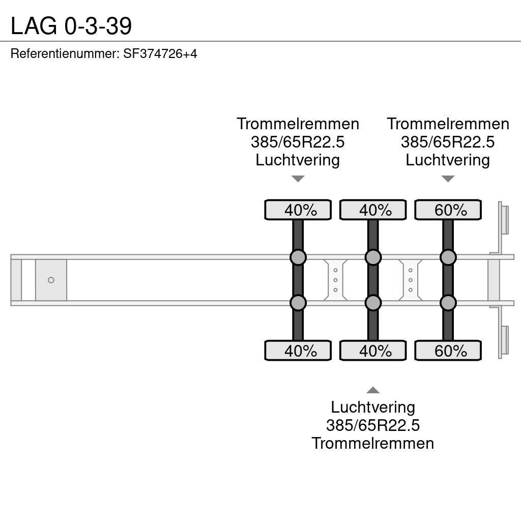 LAG 0-3-39 Semi remorque plateau ridelle