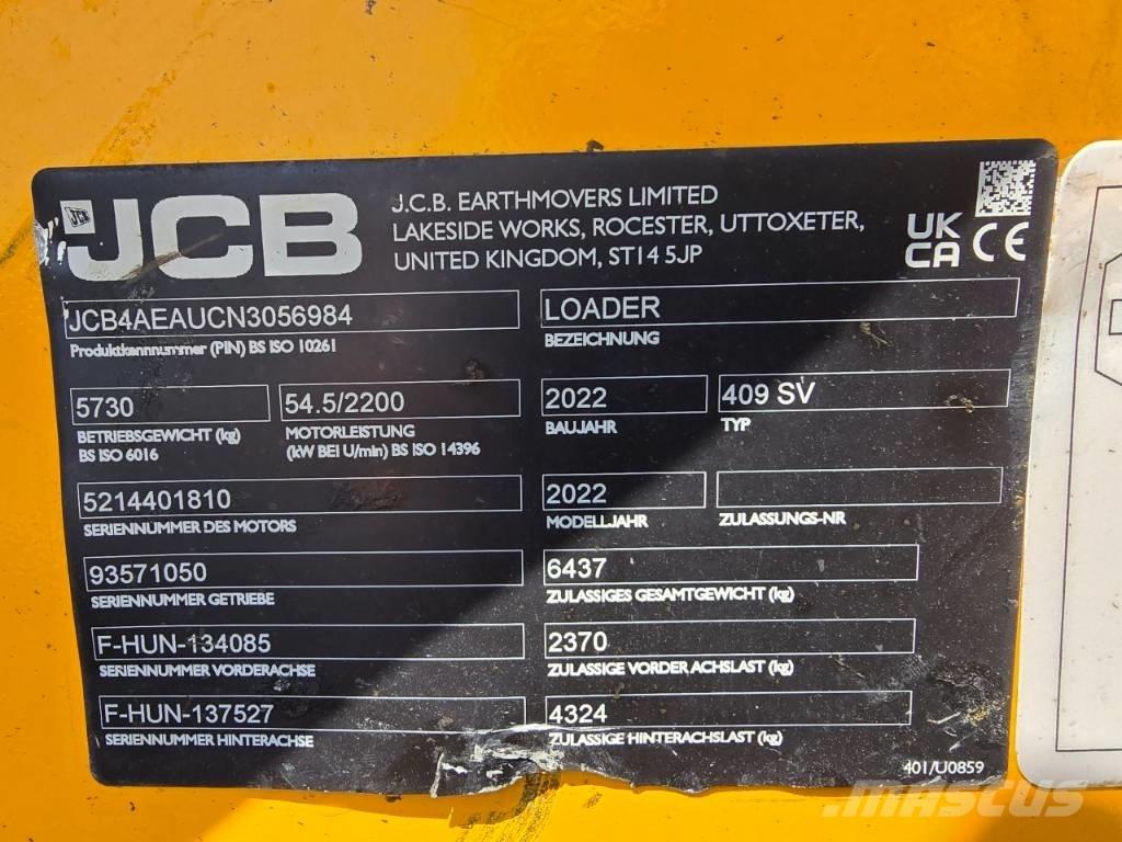 JCB 409SV Chargeuse sur pneus