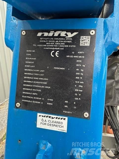 Niftylift HR12 D Nacelles articulées