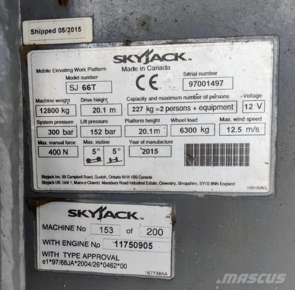 SkyJack SJ 66 T Nacelles articulées