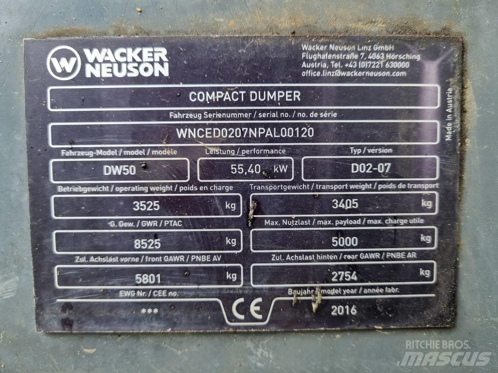 Wacker Neuson DW 50 Mini tombereau