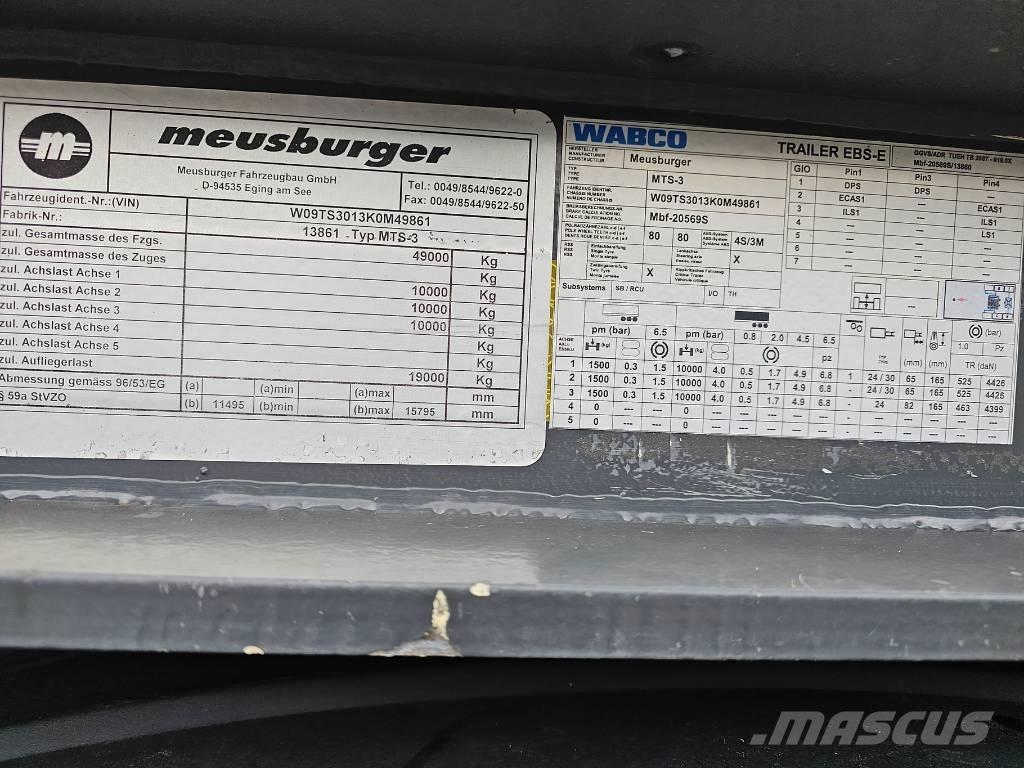 Meusburger MTS-3 Semi remorque surbaissée