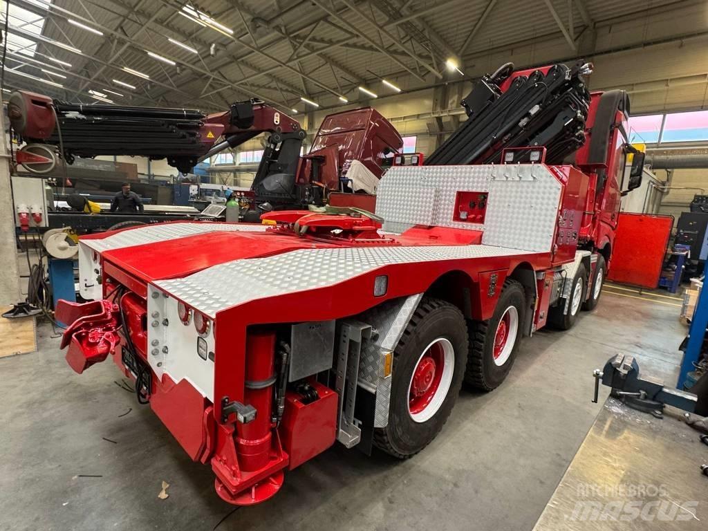 Mercedes-Benz 3258 Camion plateau ridelle avec grue