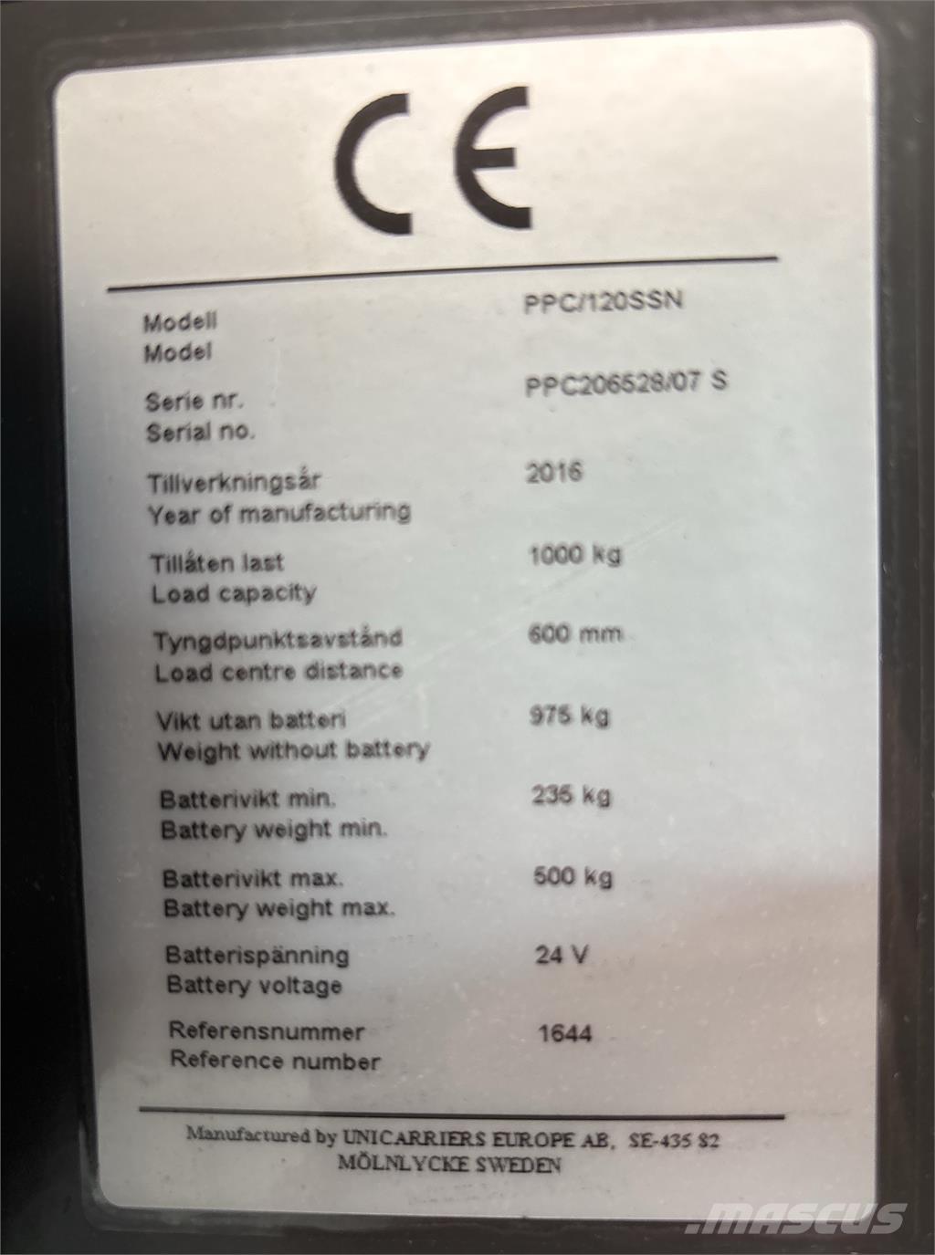 Atlet PPC120 Préparateur de commande au sol