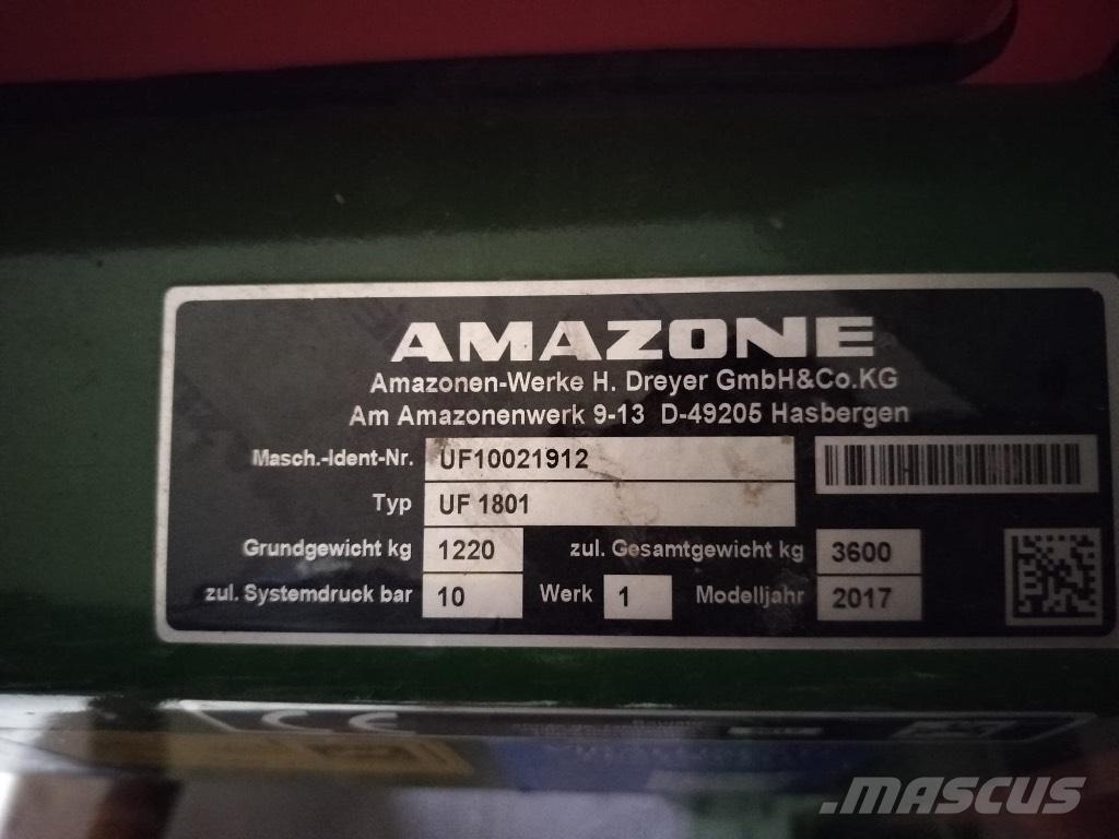 Amazone UF 1801 Pulvérisateurs portés