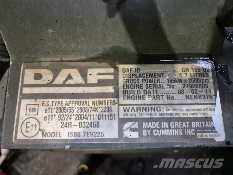 DAF GR165U2 Moteur