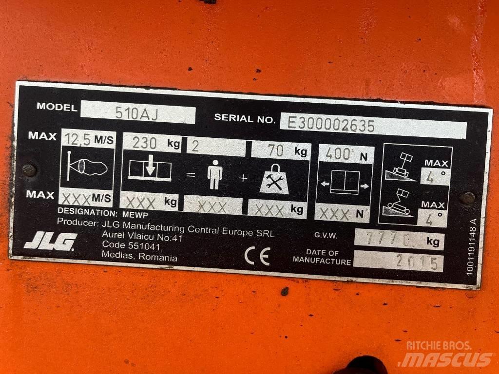 JLG 510 AJ Nacelles articulées