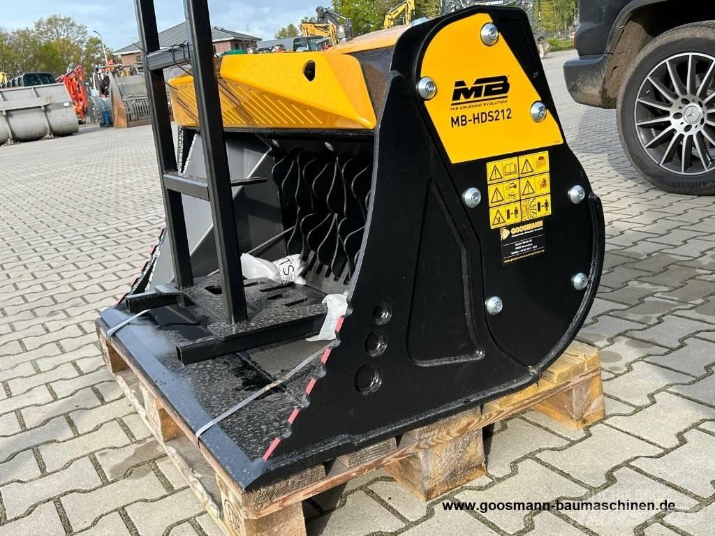 MB Crusher HDS 212 Godets cribleurs