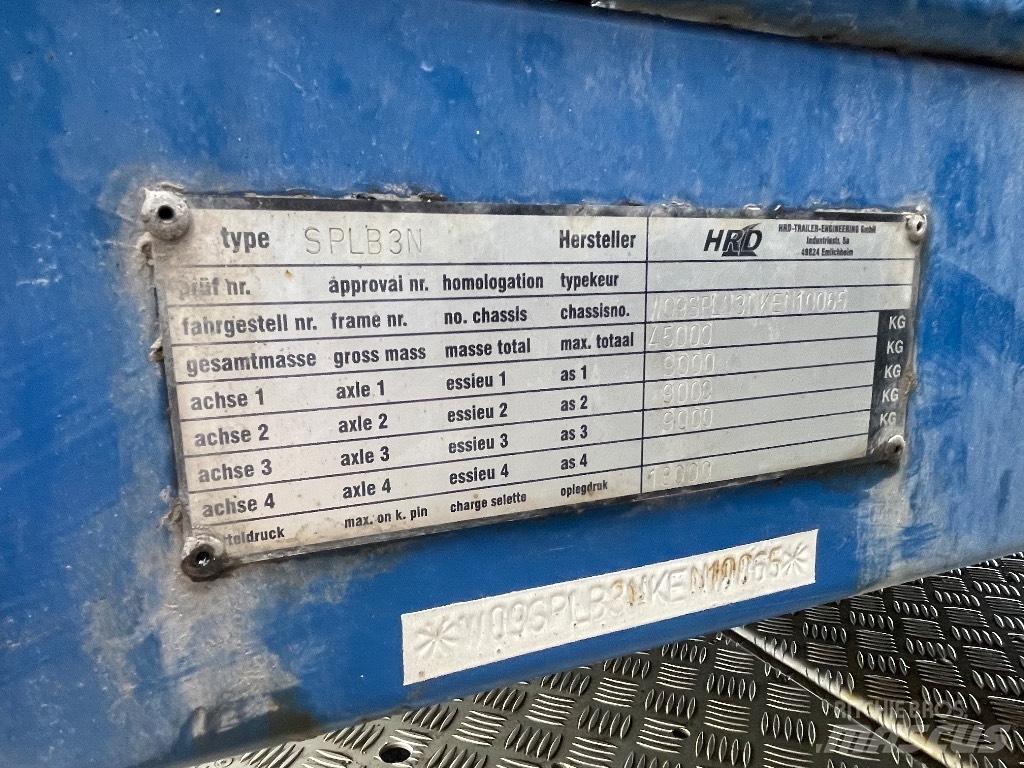 HRD Platform Semi remorque plateau ridelle