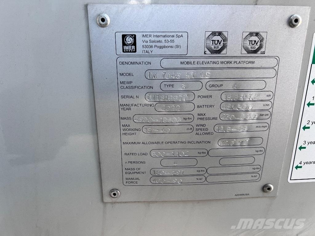 Imer IM 7043 RT DE Nacelle ciseaux
