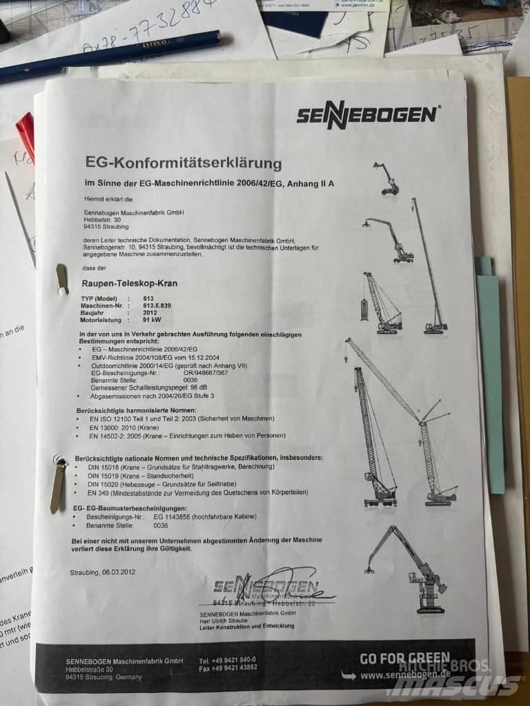Sennebogen 613 R Grue sur chenilles