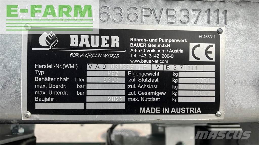 Bauer P 92 Epandeur de fumier