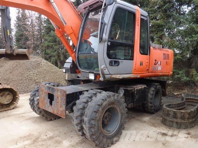 Hitachi ZX 160 W Pelle sur pneus