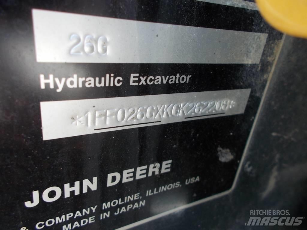 John Deere 26G Mini pelle < 7t
