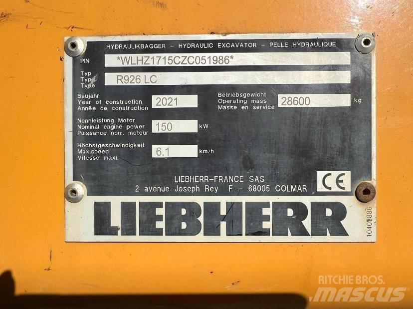 Liebherr R 926 LC Pelle sur chenilles