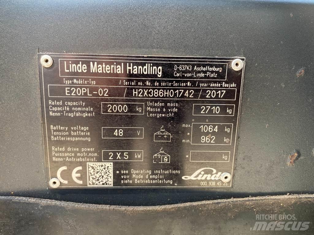 Linde E20PL-02 Chariots élévateurs électriques