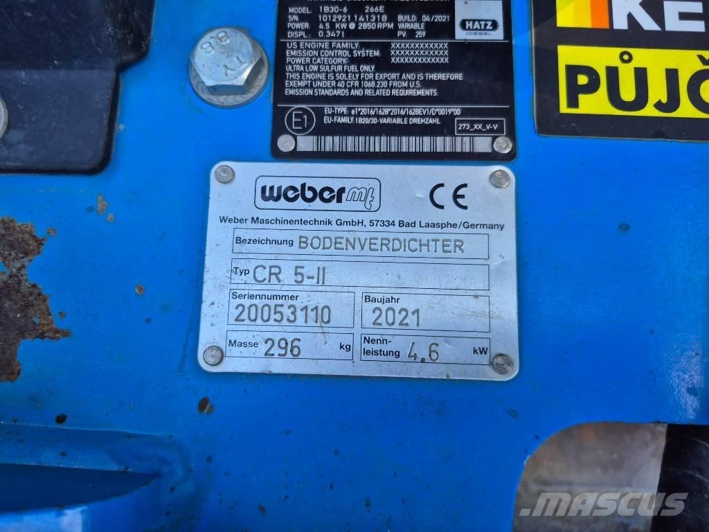 Weber CR5-II Compacteur de sol