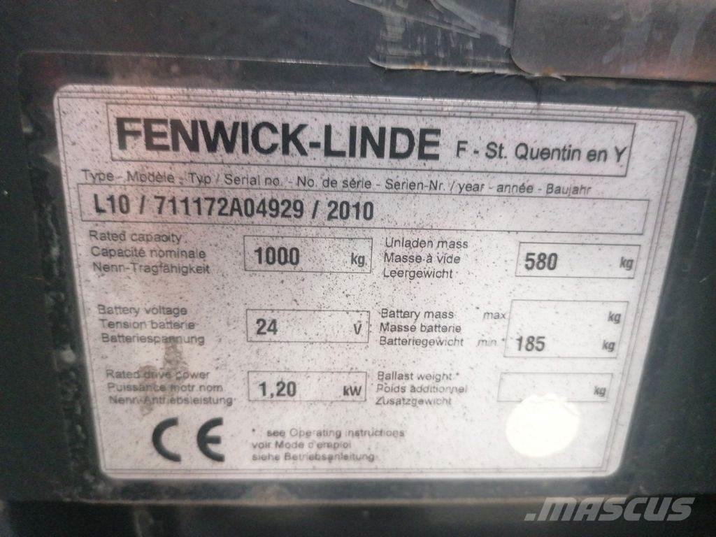 Linde L10 Gerbeur accompagnant