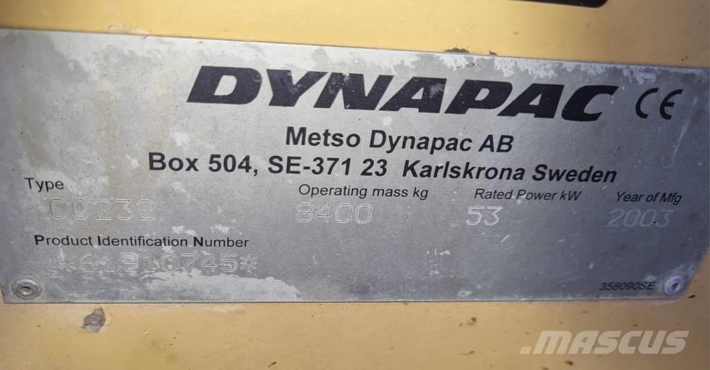 Dynapac CC 232 Rouleaux tandem