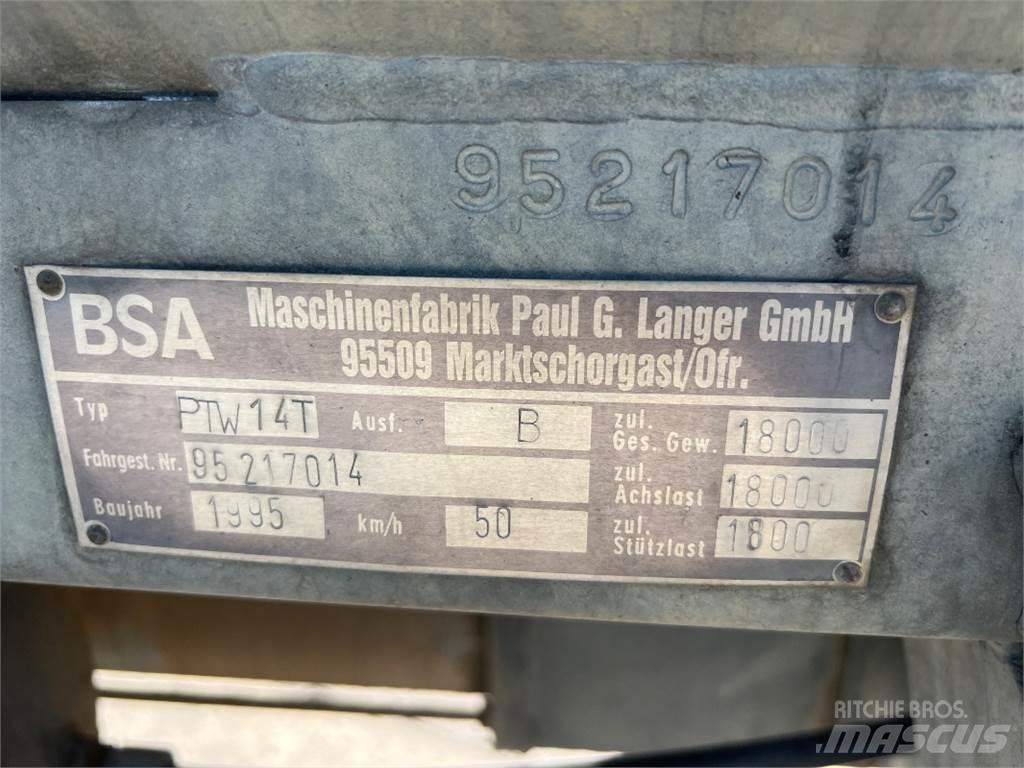 BSA PTW 14 T Tonne à lisier